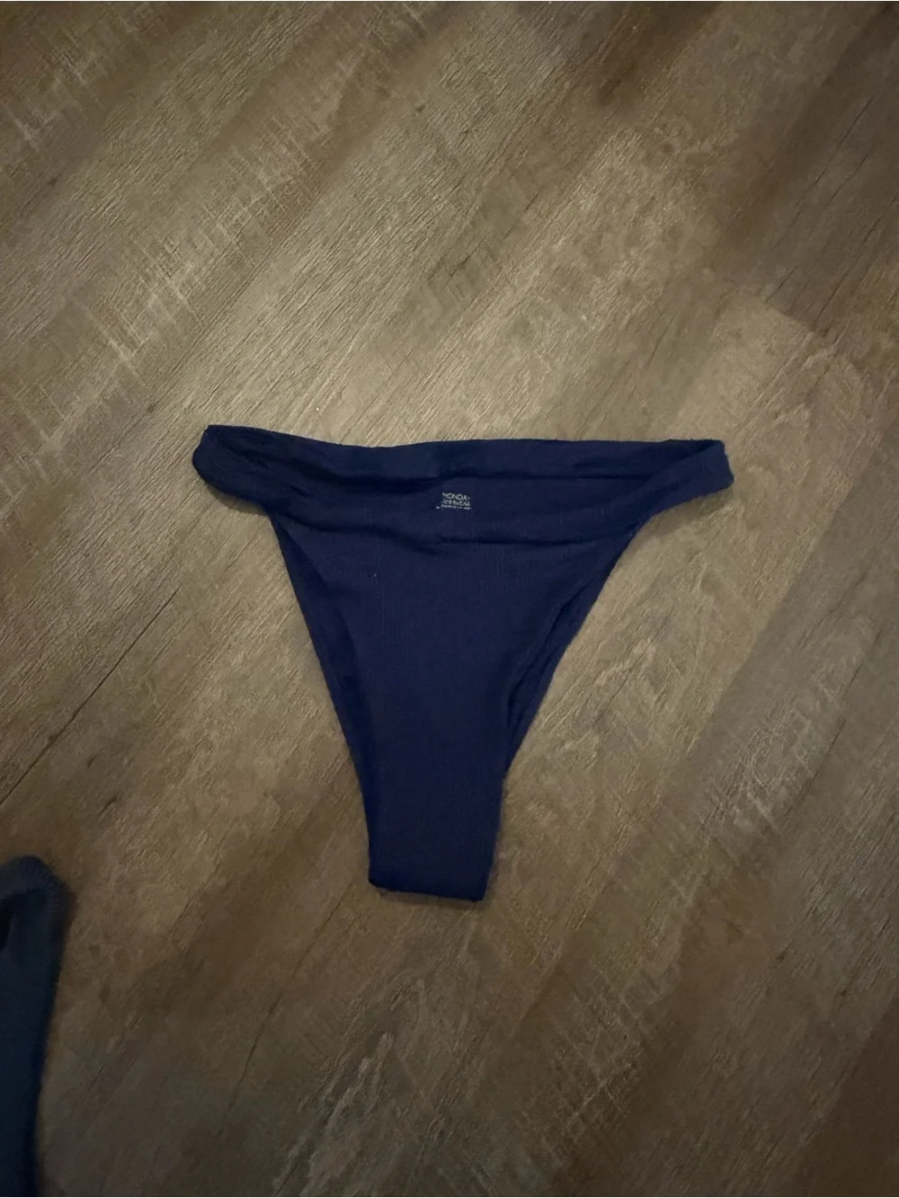 Monday Swimwear Argentina High-Leg Bikini Bottom - Navy Blue